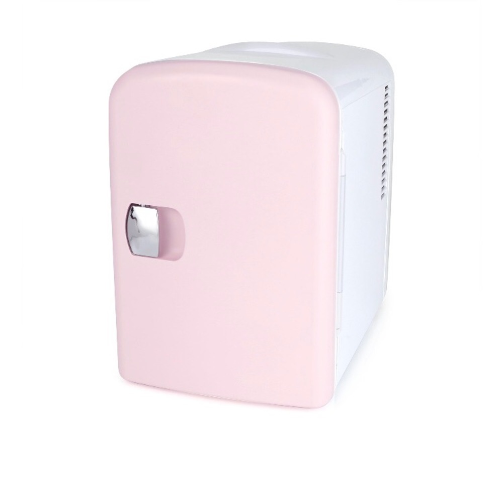Personal Chiller Mini Fridge Small Space Cooler Pink